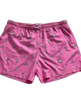 Bermies Pink Beach Swim Shorts Swimwear Size XL